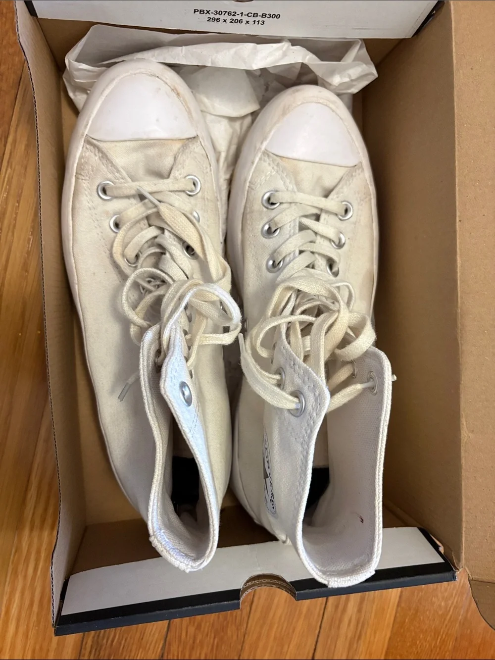 Converse White High-Top All Star Canvas Sneakers - Picture 2 of 9